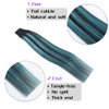 RINBOOOL Ombre Balayage Tape In Hair Extensions, Black Fading To Teal Green Highlighted Black,Remy Human Hair,14'' 40g 20Pcs/pack