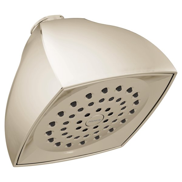 Moen Voss Polished Nickel One-Function 4-1/16" Diameter Showerhead, 2.5 GPM, 6325NL