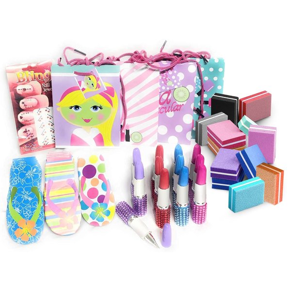 Deluxe Spa Party Supplies / Kits for 12 Teens, Adults or Girls. 60 Piece Set - Retail Value $59.99