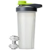 Mr. Pen- Shaker Bottles for Protein Mixes with Twist Cap, 28 oz, Gray/Green, Protein Shaker Bottle with Wire Whisk Ball, Mixer Bottle, Protein Shake Bottles, Protein Bottle, Protein Shake Bottle