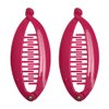 SET OF TWO Hot Pink 3.5 Inch Mini Banana Clip Hair Clincher Rounded Edges Hair Comb