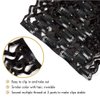 UAmy hair Kinky Curly Clip in Hair Extensions for Women 18 Inches 7Pcs Set Double Weft Synthetic 3B-3C Natural Black Curly Wave Hair Clips in Hairpieces (2# Natural Black)
