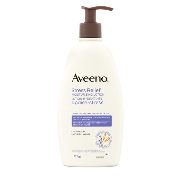 Aveeno Body Moisture Stress Relief Moisturizing Lotion, 18 Ounce