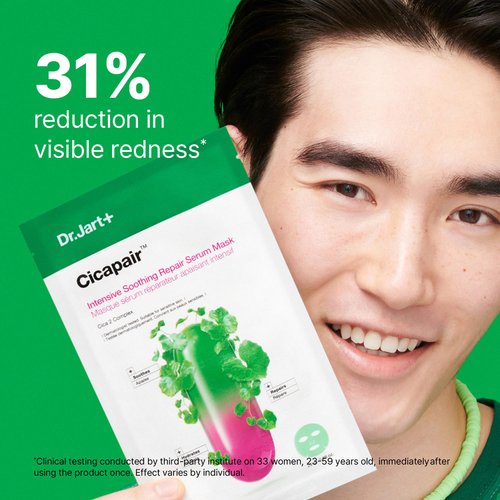 Dr.Jart+ Cicapair Sensitive Skin Serum Face Mask for Redness, 0.88 Ounce