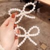 Pearl Hair Bow Hair Clip for Women Girls Bow Hair Clip Pearl Barrette Bowknot Hair Clips Hair Pin Headwear TSFJ73 (2pcs Pearl Bow)
