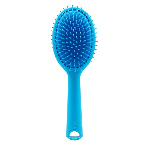 Goody Style Boost Oval Hair Brush, Detangler Brush with Flexible Bristles, Use as a Detangling Brush or Styling Brush, Hair Brush to Tackle Tangles, Knots & Reduce Frizz, All Hair Types, Coral