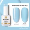 BLUESKY Blue Gel Polish- Pastel Baby Blue Gel Nail Polish Soak Off Gel Polish,UV/LED Lamp Cures, Long Lasting, Vegan, Nail Art,15ML DC108P/LOVING NATURE