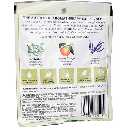 Aura Cacia, Mineral Bath Eucalyptus, 2.5 Ounce