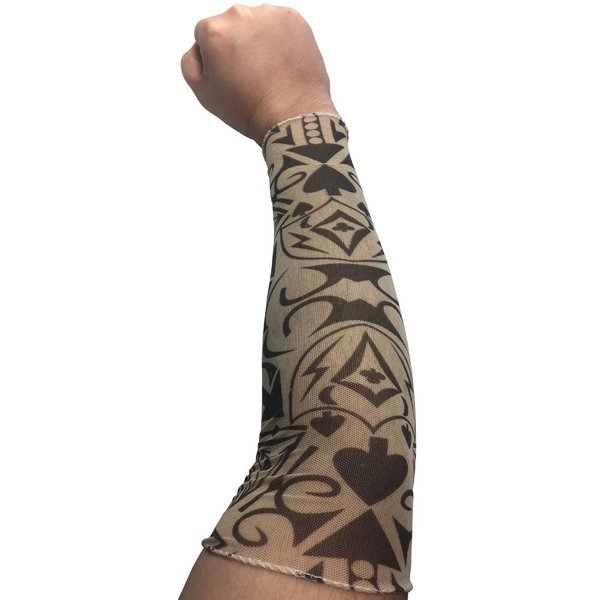 Rhode Island Novelty Mens Womens Poker Thug Costume Accessory Arm Sleeve Tattoo Medium