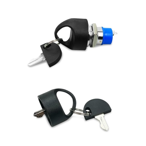 Ignition Starter On Off Switch Lock with Easy Pull Key Fit for Most Pride Victory Go Go Mobility Scooter Electric Scooter 4 Wheels Power Chairs 4 Keys