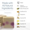 Age of Sage Handmade Natural Bar Soap Gift Set - 100% All Organic Vegan Bath Moisturizing Handmade Artisan Scented Cold Process Fragrant Soaps with Essential Oil - 4 Pack (Pomegranate Cherry)