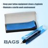 EZ Tattoo Machine Covers - 200pcs (2 inch X 6.6 inch) Disposable Tattoo Pen Machine Bags Blue Cartridge Machine Sleeves for Wireless Battery Tattoo Pen Machine (Blue)