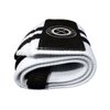 Wrist Wraps (Professional Quality) Spot Lion Fitness: Powerlifting, Bodybuilding, Weight Lifting Wrist Supports for Weight Training - White with Black Stripes