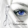 Uranian Silver Eyelashes Curler Partial Lash Curler Profession Mini Eye lash Curlers Makeup Tool for Women and Girls