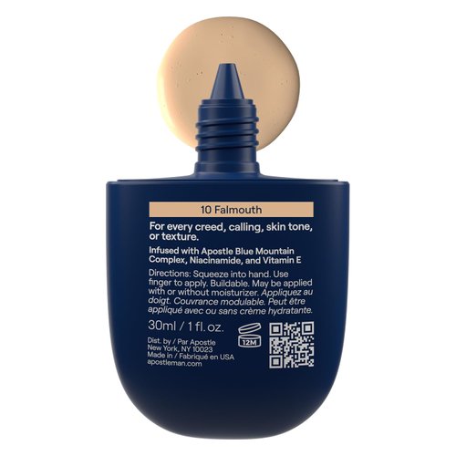APOSTLE Reclaim Tinted Moisturizer for Men (9 Kingston) - Niacinamide, Vitamin E, Squalane, Hyaluronic Acid, Tinted Face Moisturizer For Men. Hydrates, Evens Skin Tone, Reduces Fine Lines, 1 Fl. Oz.