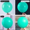 PartyWoo Teal Balloons, 100 pcs 10 Inch Teal Blue Balloons, Turquoise Balloons for Balloon Garland or Balloon Arch as Birthday Party Decorations, Wedding Decorations, Baby Shower Decorations, Teal-Y69