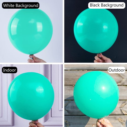 PartyWoo Teal Balloons, 100 pcs 10 Inch Teal Blue Balloons, Turquoise Balloons for Balloon Garland or Balloon Arch as Birthday Party Decorations, Wedding Decorations, Baby Shower Decorations, Teal-Y69
