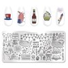 WOKOTO 6Pcs Fourth of July Nail Stamping Plates for Nail Art Stamping Plates Independence Day Nail Plates for Women Nail Art Design Stamp Plates American Flag Nail Stamp Plates Nail Templates
