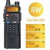 BAOFENG UV-5R 8W Ham Radio High Power Dual Band Portable Two Way Radio Long Range Rechargeable Handheld Radio (Black-1Pack)…