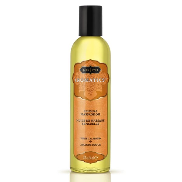 KAMA SUTRA Aromatics Massage Oil Sweet Almond – 8oz/236ml Rich Blend of Essential Oils for an Unforgettable, Relaxing Massage Experience