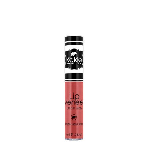 Kokie Cosmetics Lip Veneer Cream Lip Gloss, Tease, 0.2 Fluid Ounce