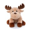 WEIGEDU Adorable Caribou Furry Reindeer Elk Moose Stuffed Animals Plush Toy for Kids Babies Boys Birthday Bedtime Decor, 13" Super Soft Brown