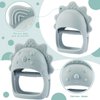 Teethers for Babies 3-6 Months, BPA Free Baby Teething Toys, Easy-to-Grasp Shapes teether with Soft Texture for Sensory Exploration and Itching Relief Baby Teether