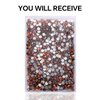 1440Pcs White Crystal Rhinestones,Glass Flatback Rhinestones Gemstones for Nail Face Makeup Art Crafts Clothes Decoration -(SS16,4.0mm,White)