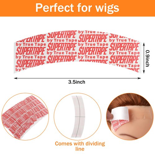 oruola 60pcs Wig Tape Double Sided Ultra Hold,Wig Tapes for Lace Wigs Waterproof,Lace Tape for Wigs,Double Sided Wig Tape for Lace Wigs,Lace Front Tape for Wigs Toupees Hair Pieces and Hair Extension