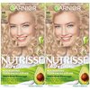 Garnier Hair Color Nutrisse Nourishing Creme, 111 Extra-Light Ash Blonde (White Chocolate) Permanent Hair Dye, 2 Count (Packaging May Vary)