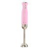 Westinghouse Hand Blender - 5-Speed Immersion Blender with Turbo Function, Stainless Steel Blade & Rod, 500W Power, Easy to Clean, Retro Kitchen Appliance for Smoothies & Soups, Pink