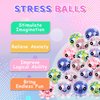 12 Pack Fidget Stress Balls for Adults, Cute Octopus Stress Relief Stress Ball, Bulk Squishy Squeeze Ball Set and Birthday Party Favors