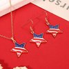 4th of July Headband American Flag Headband Fourth of July Accessories USA Star Charm Bracelet Patriotic Necklace Earrings