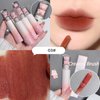 6 Colors Cute Bear Matte Liquid Lipstick Set, Pink Bear Lip Glaze Matte Lip Gloss Long Lasting Waterproof Smooth Lip Gloss Lip Glaze Mud Texture Lightweight High Pigment Color Cute Makeup for Women