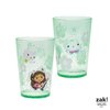 Zak Designs DreamWorks Gabby's Dollhouse Nesting Tumbler Set for At Home, 14.5oz Non-BPA Plastic Cups, 4-Pack (Gabby, Pandy Paws, Cakey Cat, Mercat, Kitty Fairy, Baby Box)