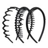 WLLHYF 3 Pieces Sharks Tooth Hair Comb Plastic Non Slip Headband Wavy Teeth Hair Hoop Fashion Effortless Hairband Hair Accessory for Women Girls Men (Style A)