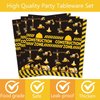92 Pcs Construction 1st Birthday Party Supplies Dump Truck Theme One Tableware Includes Hanging Swirl, Ballons, Plates, Table Cloth for Boys Im Digging Being 1 Birthday Party Decorations Favors