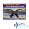 GMS Optical Butterfly Adhesive Nose Pads for Glasses, Sunglasses, and Eye Wear - Black, Medium (10 Pair)