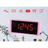 HANNLOMAX HX-151CR Alarm Clock Radio, PLL AM/FM Radio, Dual Alarm, 1.2" Red LED Display, AC Operation only. (Pink)