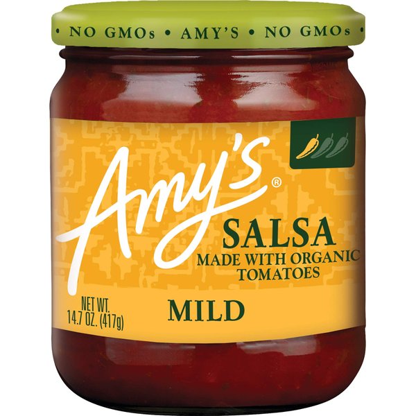 Amy's Salsa, Mild Salsa, Made With Organic Tomatoes, Gluten Free, Vegan Snacks, 14.7 Oz
