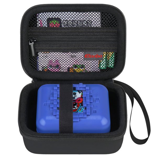 Elonbo Carrying Case for Bitzee Disney/Bitzee Magicals/Bitzee Interactive Toy Digital Pet, Bitzee Interactive Virtual Toy Storage Bag, Electronic Pets Toys Travel Cover Organizer Holder, Black