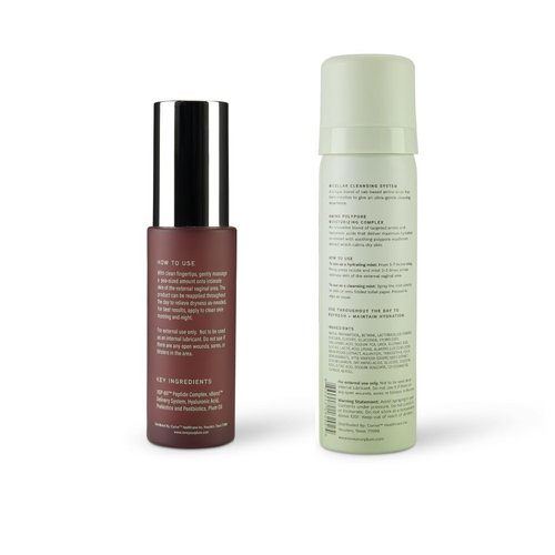 Plum Full Size Hydration Bundle: Hormone-Free Vaginal Moisturizing Serum & Cleansing Hydrating Mist Duo | pH-Balanced, Microbiome-Friendly, Long-Lasting Relief for Dryness & Irritation | 1 oz & 1.6 oz