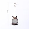 Mentoart Bird Feeder for Outside, Squirrel Proof Metal Wild Bird Feeder Decoration for Hanging Outside Garden Yard, Cute Cat-Shaped