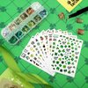 10 Sheets St. Patrick's Day Nail Art Stickers 3D Self-Adhesive Nail Decals and 12 Grids Shamrock Glitter Nail Sequins Holographic Nail Sequins for St. Patrick's Day Decoration