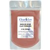 ClearLee Kaolin Rose Pink Clay Cosmetic Grade Powder - 100% Pure Natural Powder - Great For Skin Detox, Rejuvenation, and More - Heal Damaged Skin - DIY Clay Face Mask (1 lb)
