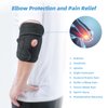 Solmyr Elbow Brace, Tennis Elbow Support Brace, Elbow Strap for Tendinitis, Sprained Elbows, Golfer's Elbow, Adjustable Elbow Strap with Dual-Spring Stabilizer,Provides Support and Relieve Pain,Unisex