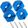 4Pcs ShareGoo Metal Wheel Hex Hubs Mount Adapter with Pins Upgrade Parts Compatible with Wltoys 12428 12423 Feiyue FY-03/04/05 1/12 RC Car Rock Crawler