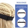 Tyqour 4 Pcs Silicone Wig Grip Band with Buckles, Adjustable Wig Bands No Slip, Elastic Band for Wigs, Wig Accessories for Women Wig Strap to Secure Wig for Glueless Wig Making