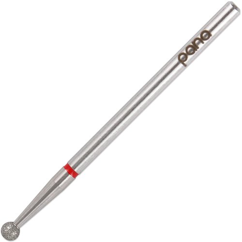 PANA 3/32” Diamond Nail Drill Bit (Fine Grit) - Professional Cuticle Nail Drill Bits for Acrylic Gel Nails Dry Manicure Pedicure Shape Remove Tools (Ball Bit, Style 03)