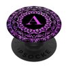 Cell Phone Pop Up Grip Holder,Monogram Mandala Pink Purple A PopSockets Grip and Stand for Phones and Tablets